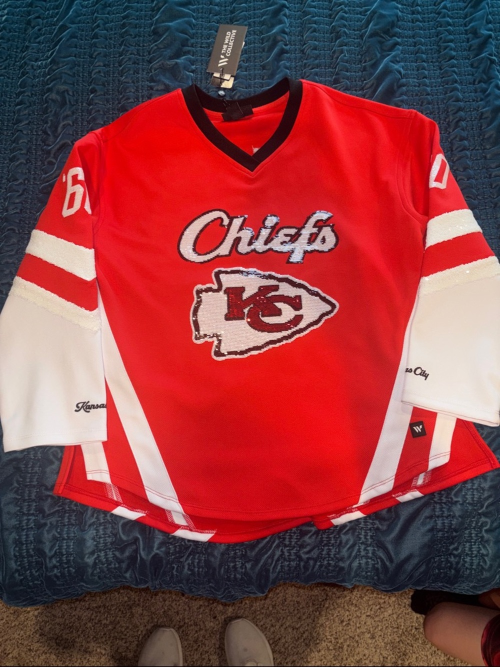 Chiefs Red Women's Jersey with White Accents Anthropologie
